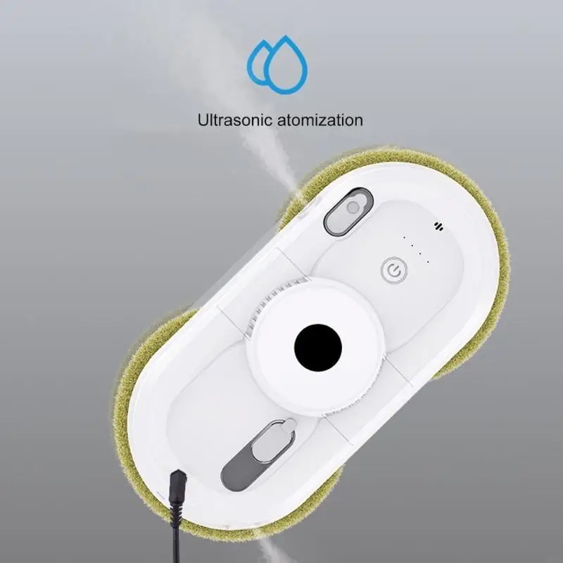 U0DE Window Cleaning Robot Automatic Window Cleaner with Double Water Sprays for Window Glass 3200Pa Suction Remote Control