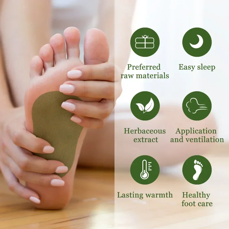 Wormwood Foot Patch Relieve Body Stress Improve Blood Circulation Slimming Product Foot Care Weight Loss Fat Burning Patch