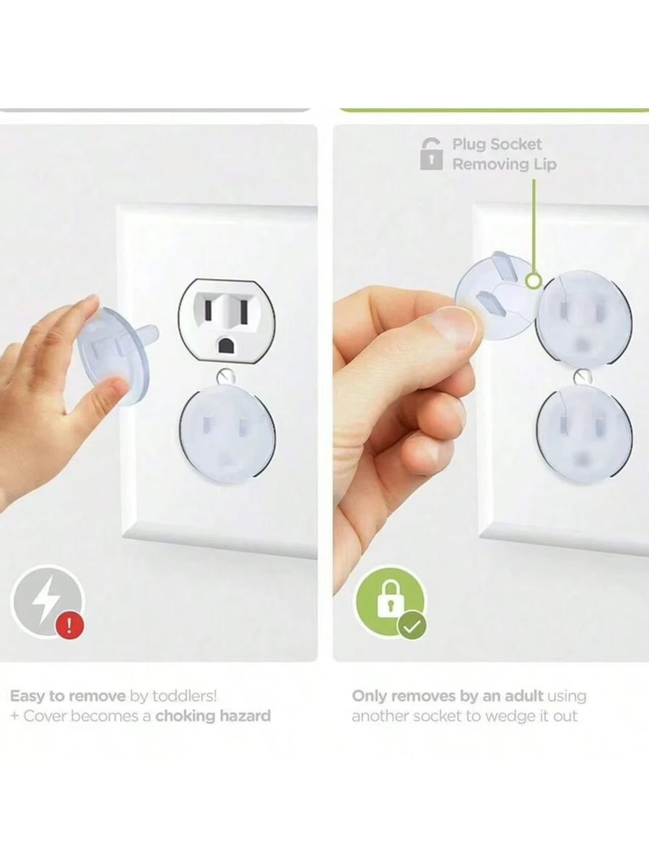 

Cross border American standard children's safety anti electric shock protection socket cover American standard infant 2-phase 3-