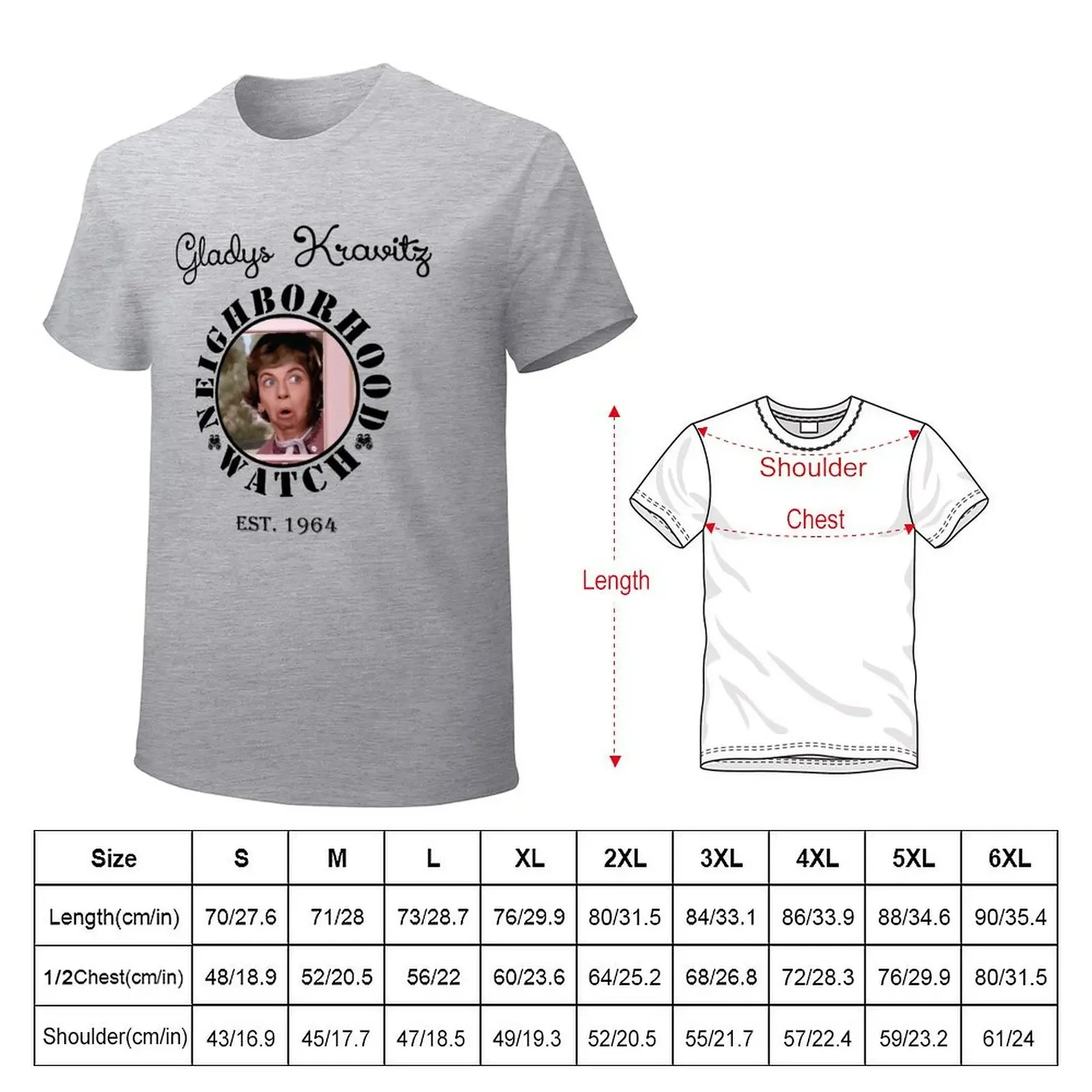 Gladys Kravitz NEIGHBORHOOD WATCH T-shirt oversizeds boys whites designer t shirt men