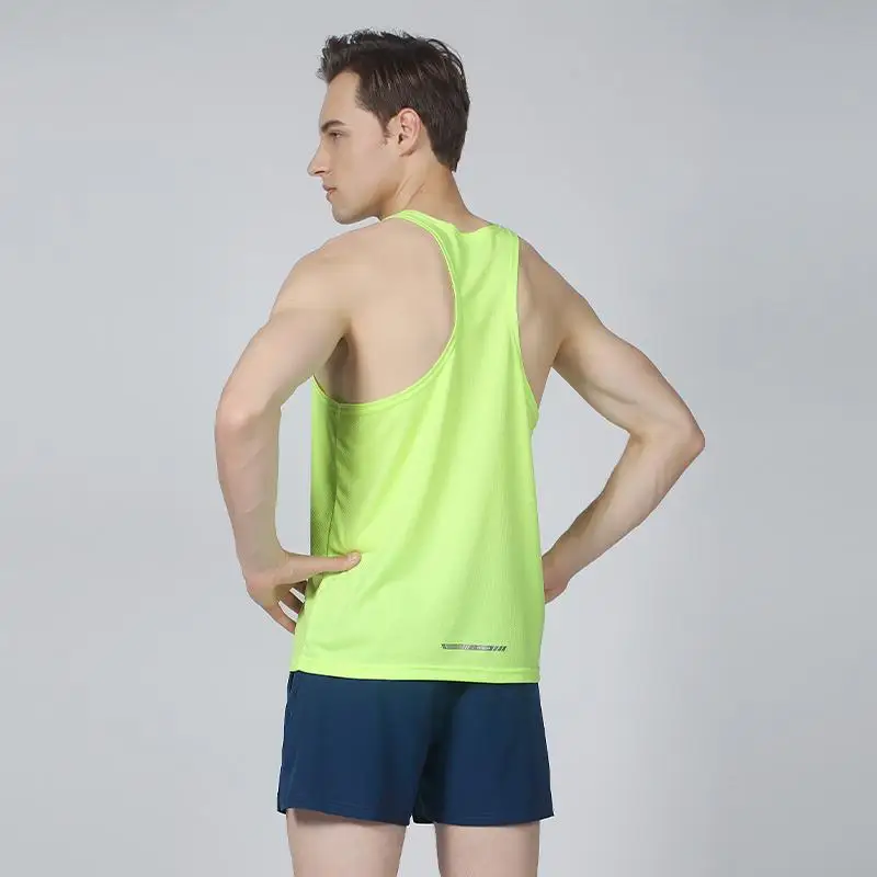 Unisex Athletic Sports Tank Top Light Quick Dry Fit Running Singlets Gym Training Workout Sleeveless Shirt Badminton Blank Tops