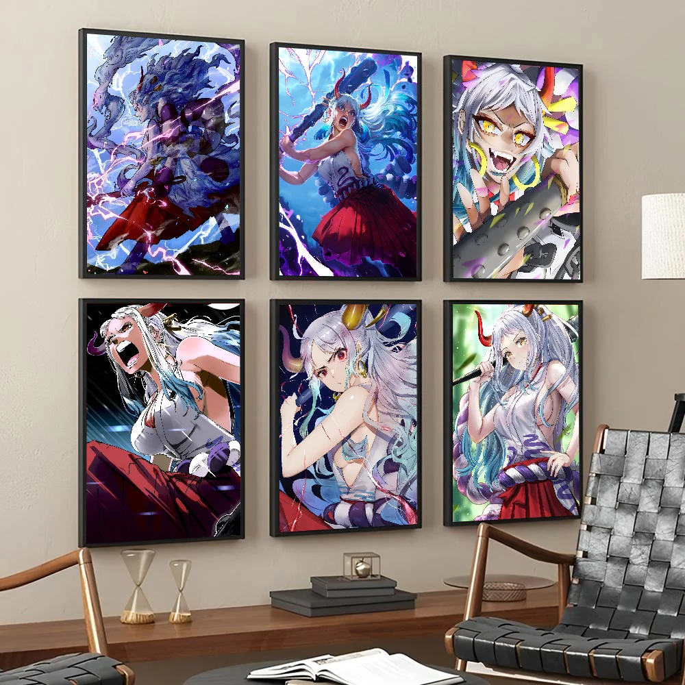 Anime O-One P-Piece Yamato Posters Stickers Living Room Bedroom Entrance Cafe Wall Art Decoration Painting Room Home Decor