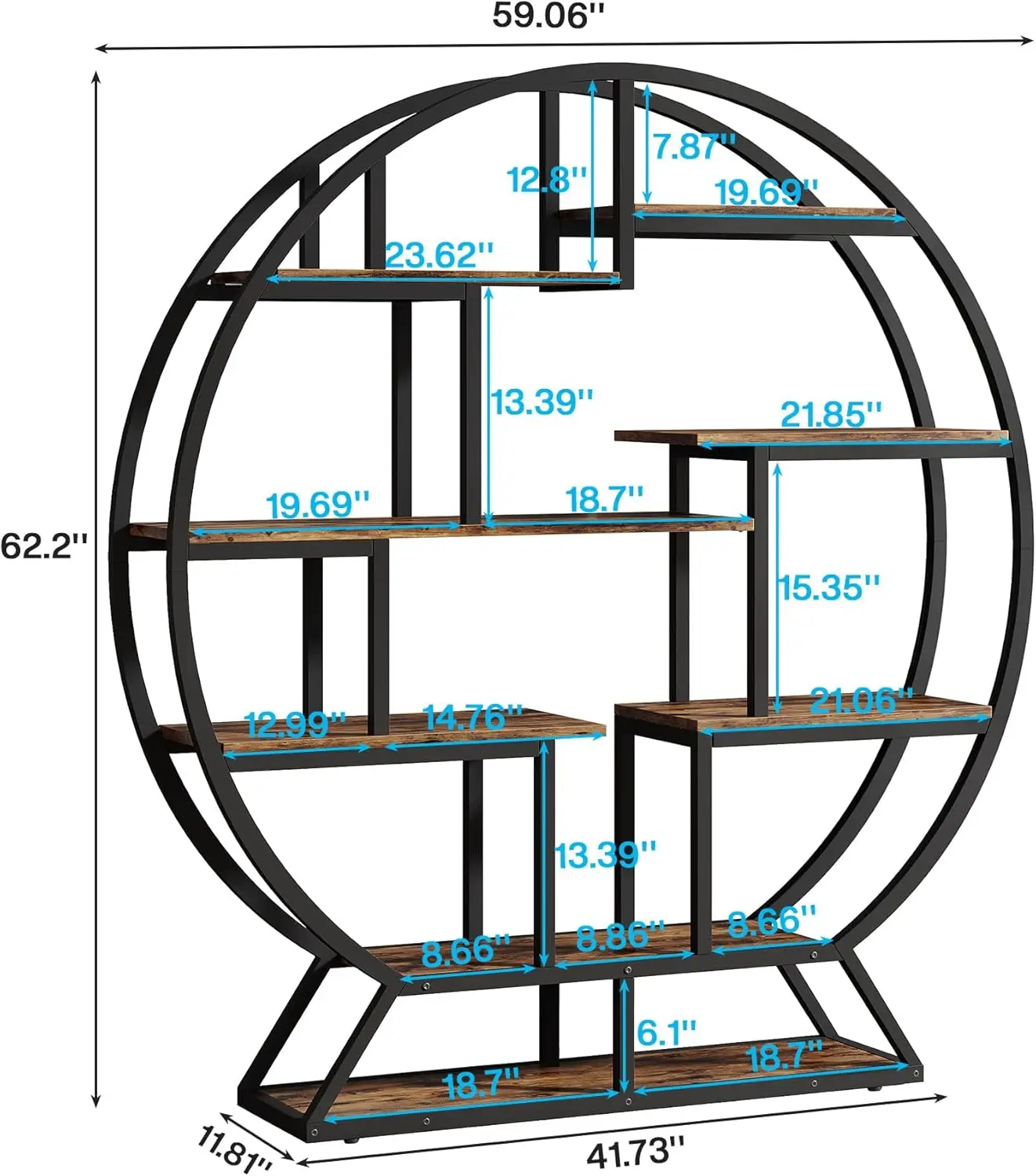 Modern Extendable Sliding Top Coffee Table with Storage in White&Walnut