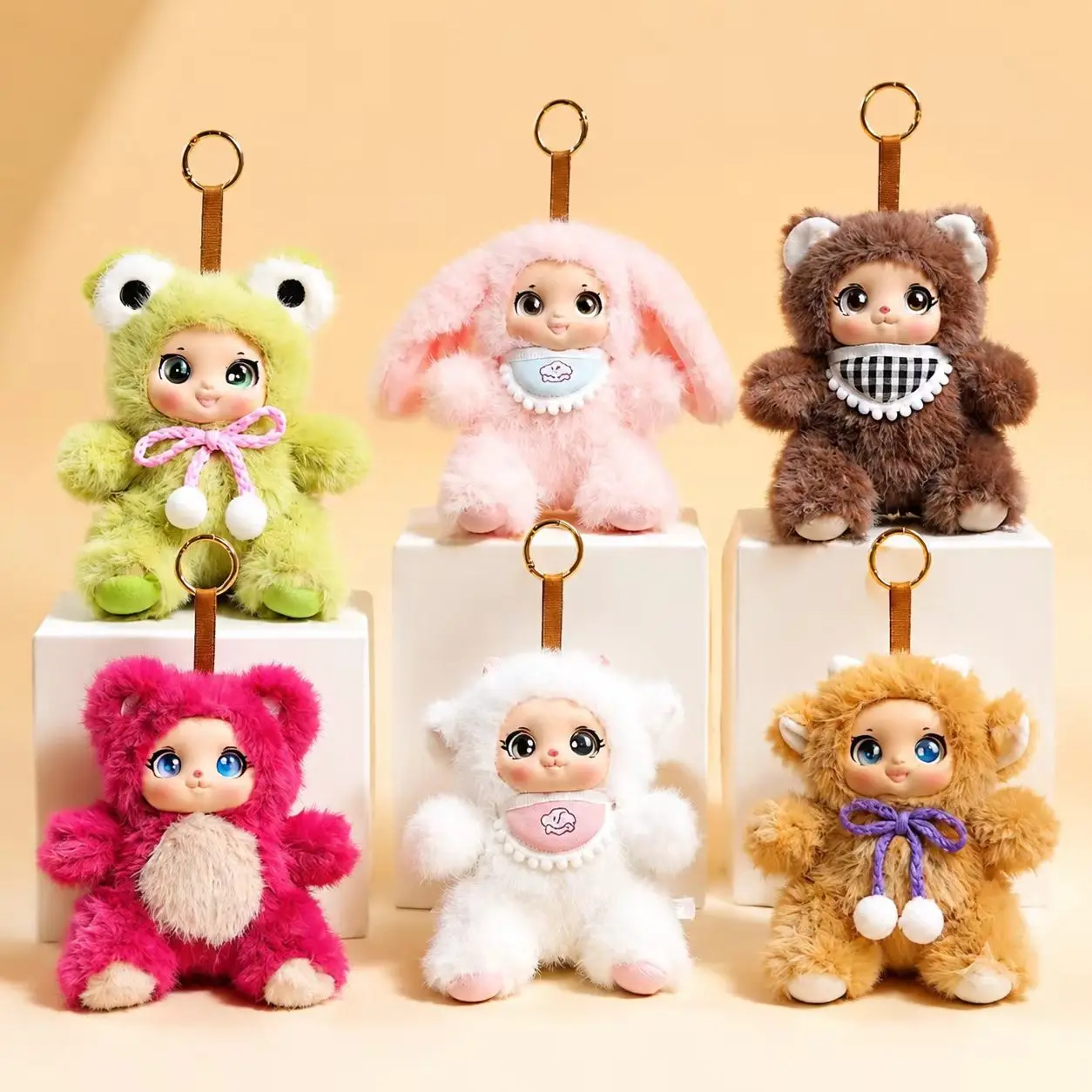 16cm-plush-animal-keychain-cartoon-vinyl-doll-pendant-bag-charm-kawaii-soft-toy-birthday-gift-cute-backpack-accessory-girls-gift