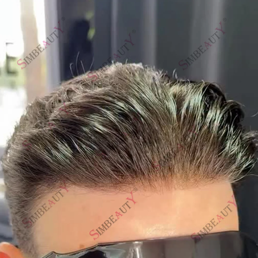 Precio con Descuento: Prótesis Capilares para Hombre de 0.02mm, Ultrafinas, con Base de Piel, en Tonos Rubio Cenizo y Castaño Frío, con Sistema V-Loop