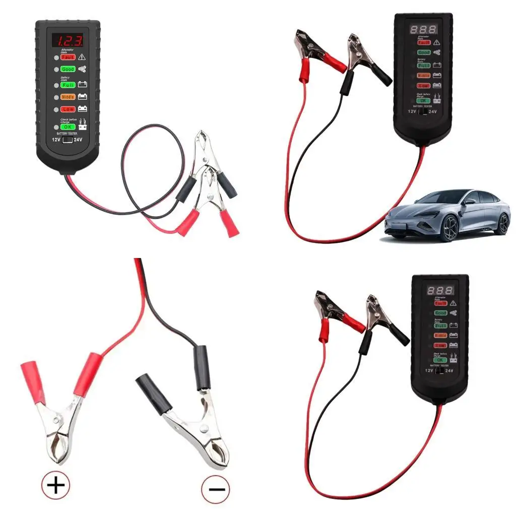 

02de Auto Battery Monitor с 1000A -нагрузочным тестированием антик -конструкции в реальном времени. Обнаружение напряжения в для