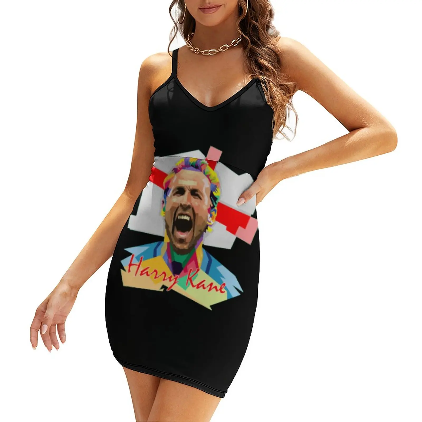 

England Harryss And Kaness 13 Women's Sling Dress Premium Exotic Woman's Dress Funny Novelty Clubs Suspender Dress