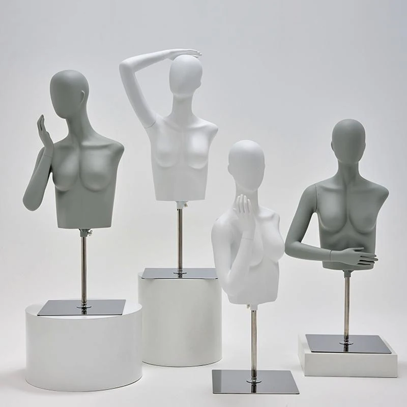 mannequin-de-sous-vetements-pour-adultes-taille-reelle-torse-du-haut-du-corps-modele-d'exposition-de-soutien-gorge-pour-femmes-factice-en-plastique-en-gris-et-blanc-pour-magasin
