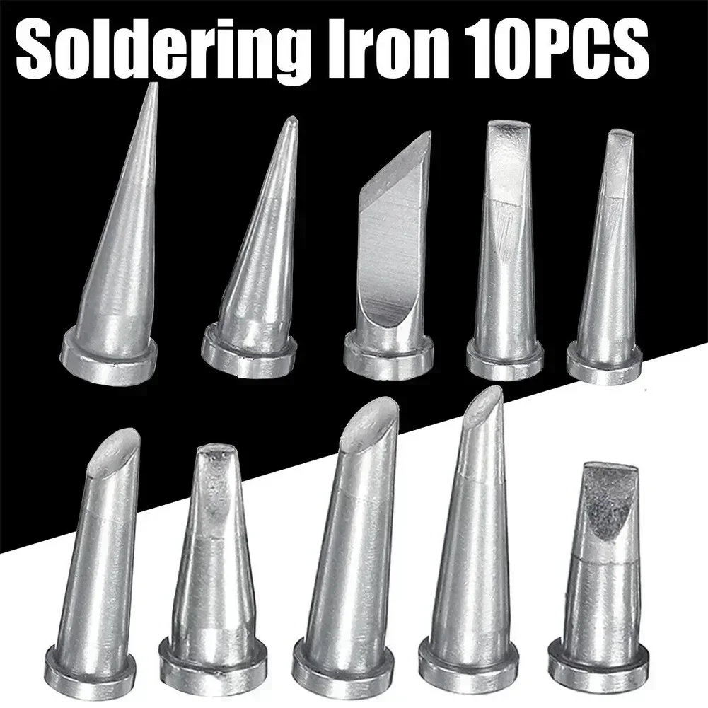 10Pcs Soldering Iron Tip Set High Strength And Hardness  Soldering Iron Tip For Weller WSD81 WD1000 WSP80 WP80 LT-Welding Tools