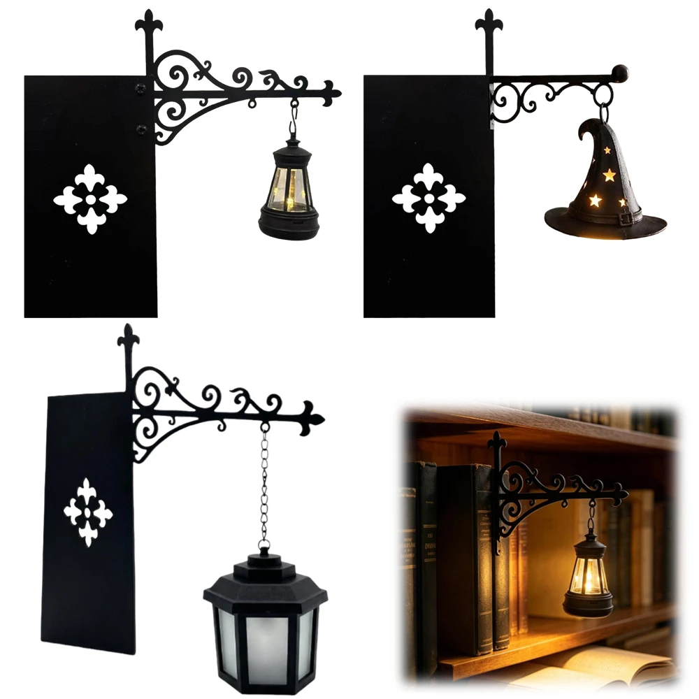 Library Lantern-Decorative Bookshelf Lighting Mini Bookcase Lamp LED Night Light Ornament Antique Led Books Nook Decor Lamp