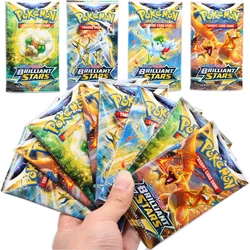 4 paquetes de 36-40 Uds. Tarjetas de Pokémon GX EX Vmax Sun Moon Brilliant Stars, paquete de refuerzo de cartas, colección de tarjetas de transacciones, juguetes para niños