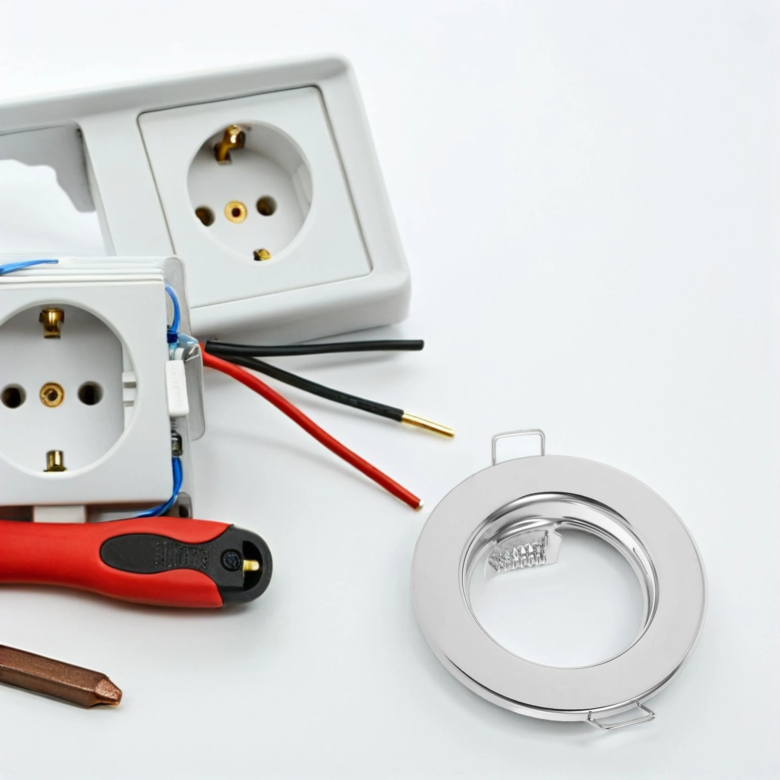 

Iron Recessed Light Housing for Mr16 Gu10 Spotlights Durable Metal Construction Easy Install Residential Commercial