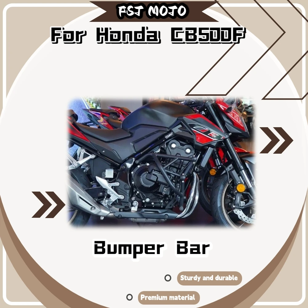For Honda CB400F CB500F Modified Spring‑Type Stunt Crash Bar Impact‑Resistant Motorcycle Bumper Guard Mod Accessories