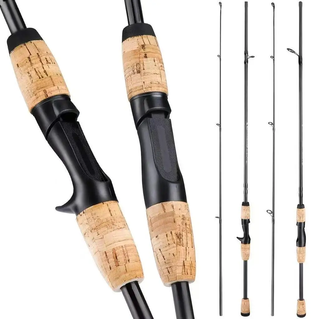 Lightweight Cork Handheld Fishing Rods 1.65m 1.8m Casting Fishing Rod Carp Feeder Spinning Lure Pole