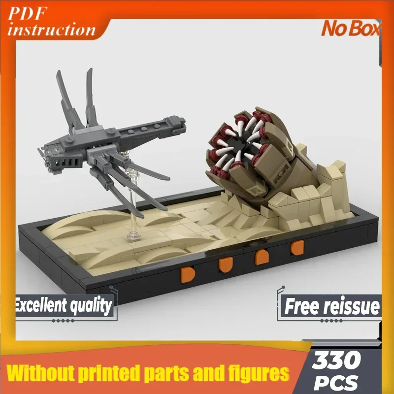 

Christmas Star Movie Model Moc Building Bricks Dune Sandworm Attack Diorama Technology Modular Blocks Gift Toy DIY Sets Assembl