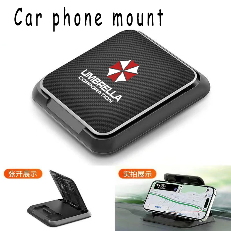 Suporte para Celular de Carro com GPS e Navegação, Suporte de Painel para Celular, Organizador de Gadgets para Guarda-Chuva, Acessórios, Suporte com L