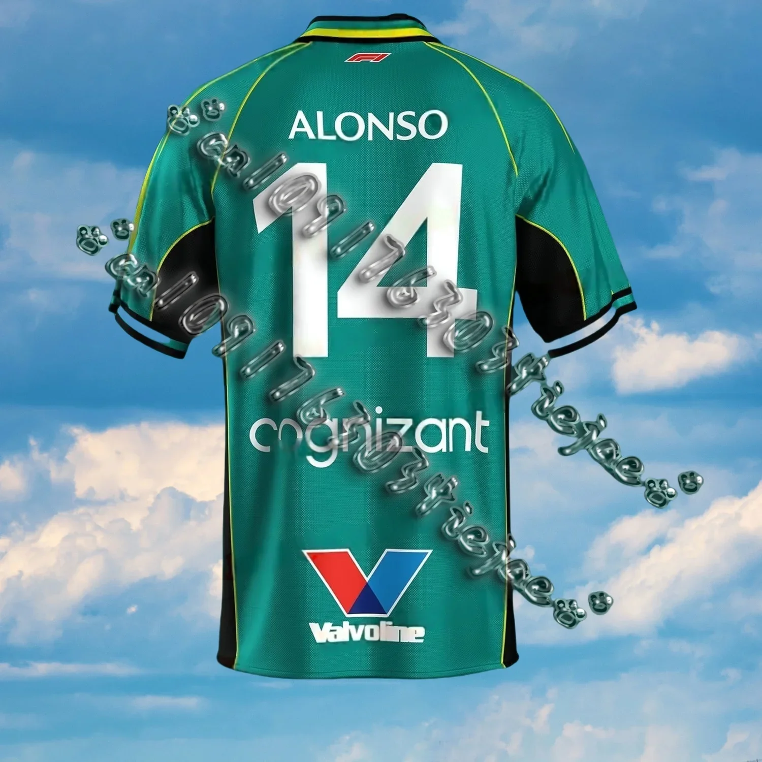 

2025 New Arriavl Summer Alonso 14 GPT Design Racing Jersey Training Kit Oversized O-neck Racing Tee