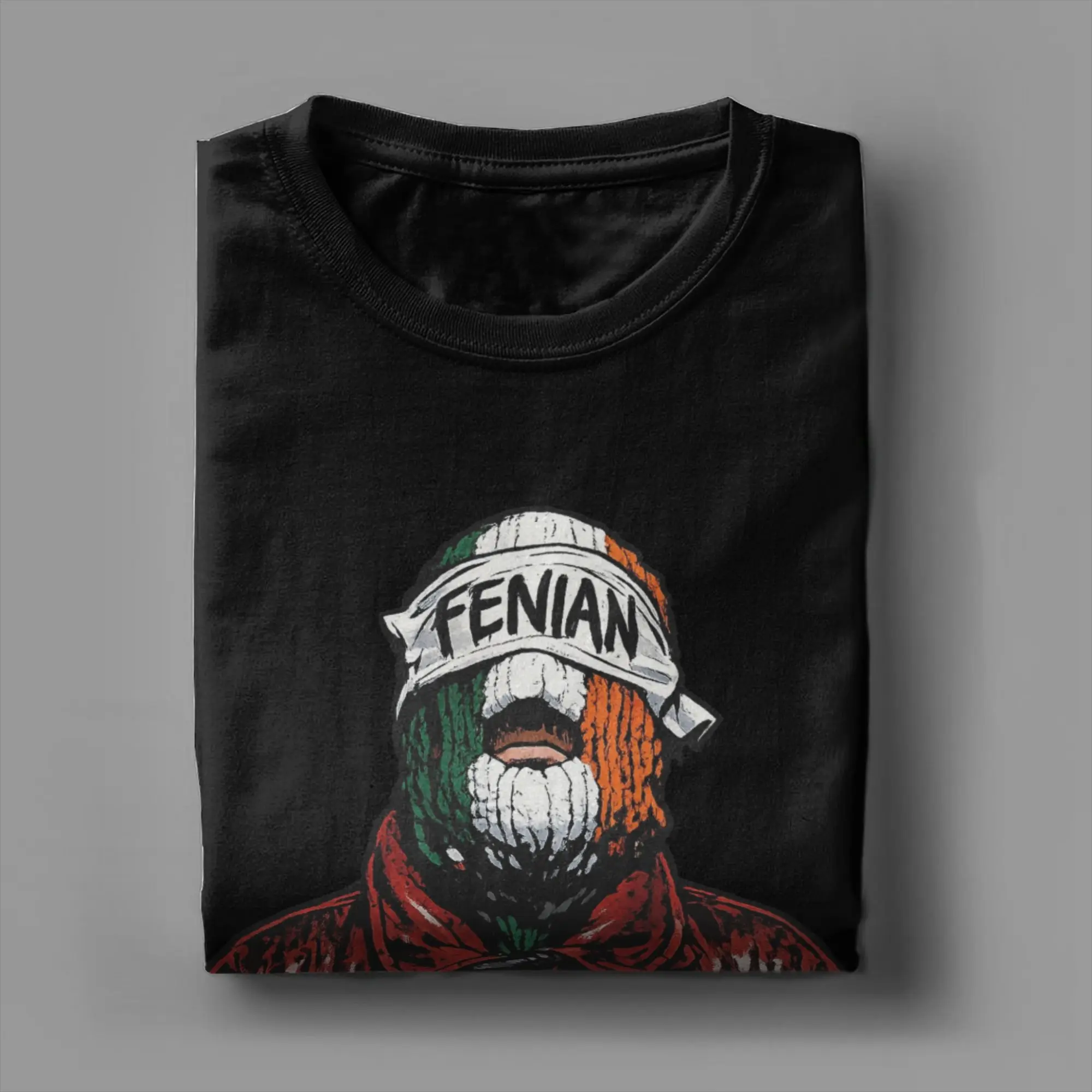 Funny FENIAN Kneecap T-Shirt Men Women's O Neck Cotton T Shirts  Short Sleeve Tee Shirt Plus Size Tops view 5