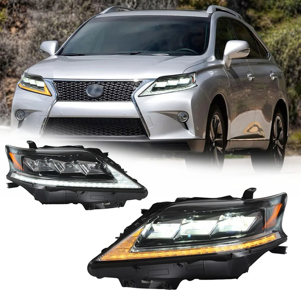 

Стайлинговые светодиодные фары для LEXUS RX 12-15, новый стиль, полностью светодиодные DRL, автомобильные фары в сборе, сигнальные автоаксессуары, модифицированная лампа