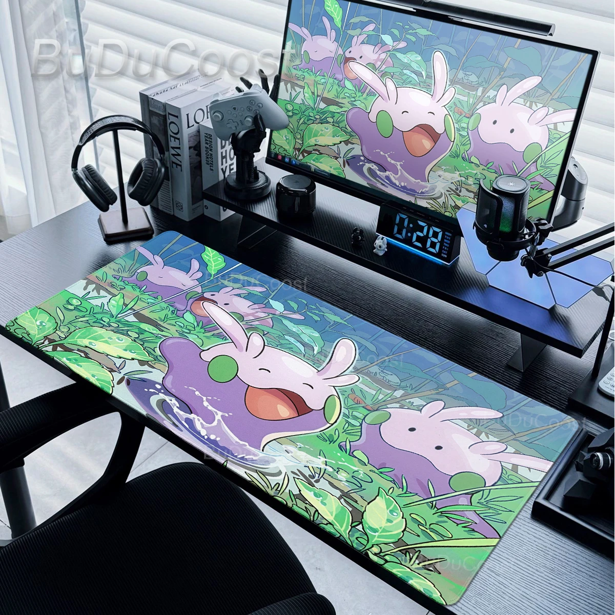 Anime Cute Goomy Desk Mat Pokemon Large Mouse Pad Gamer Keyboard Mouse Mat HD Priting Carpet PC Gaming Mousepad Desk Accessories