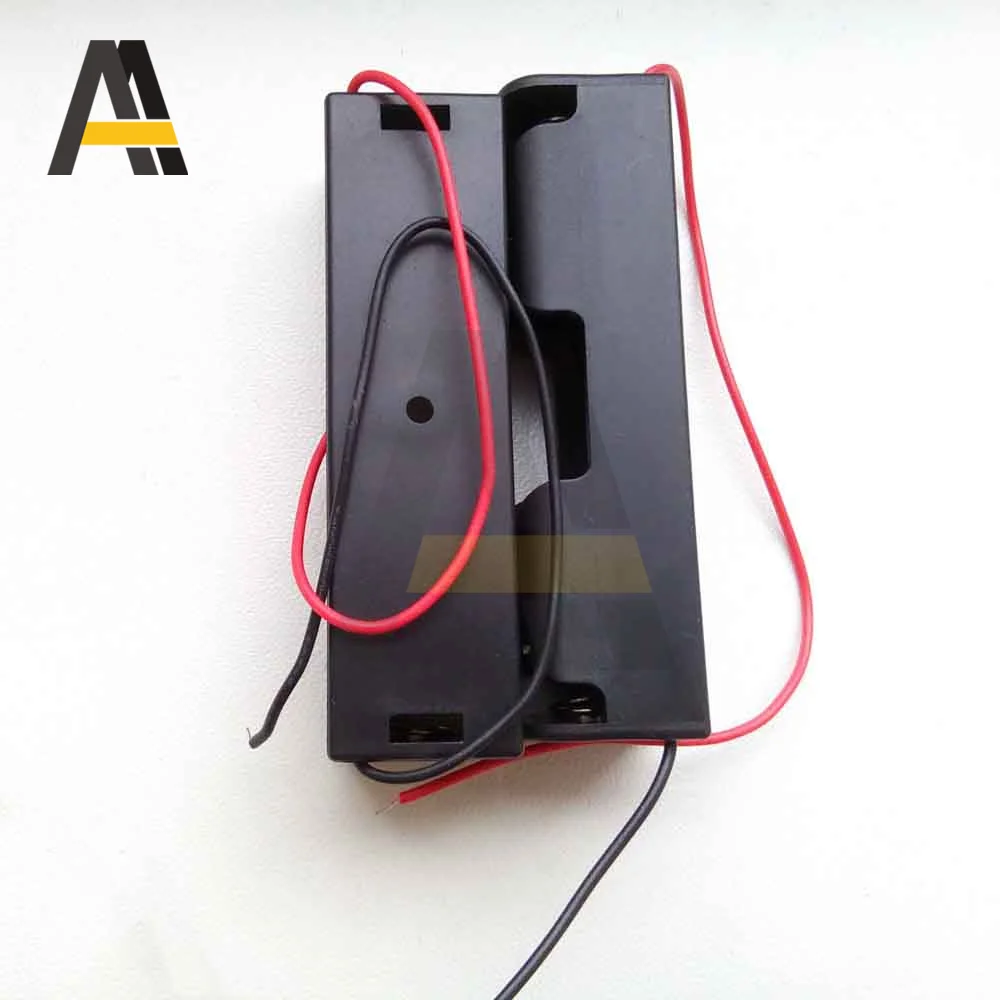 Caja de plástico para pilas AA LR6 HR6, soporte para pilas, contenedor AAX1 con cable, 18650 V, 5 piezas, bricolaje, 3,7