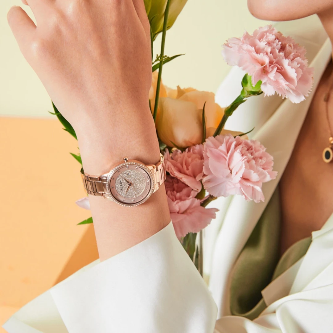 SEIKO Alba Original Quartz Watch For Women 3Bar Waterproof Small Diamond Metal Strap Fashion Ladies Watches