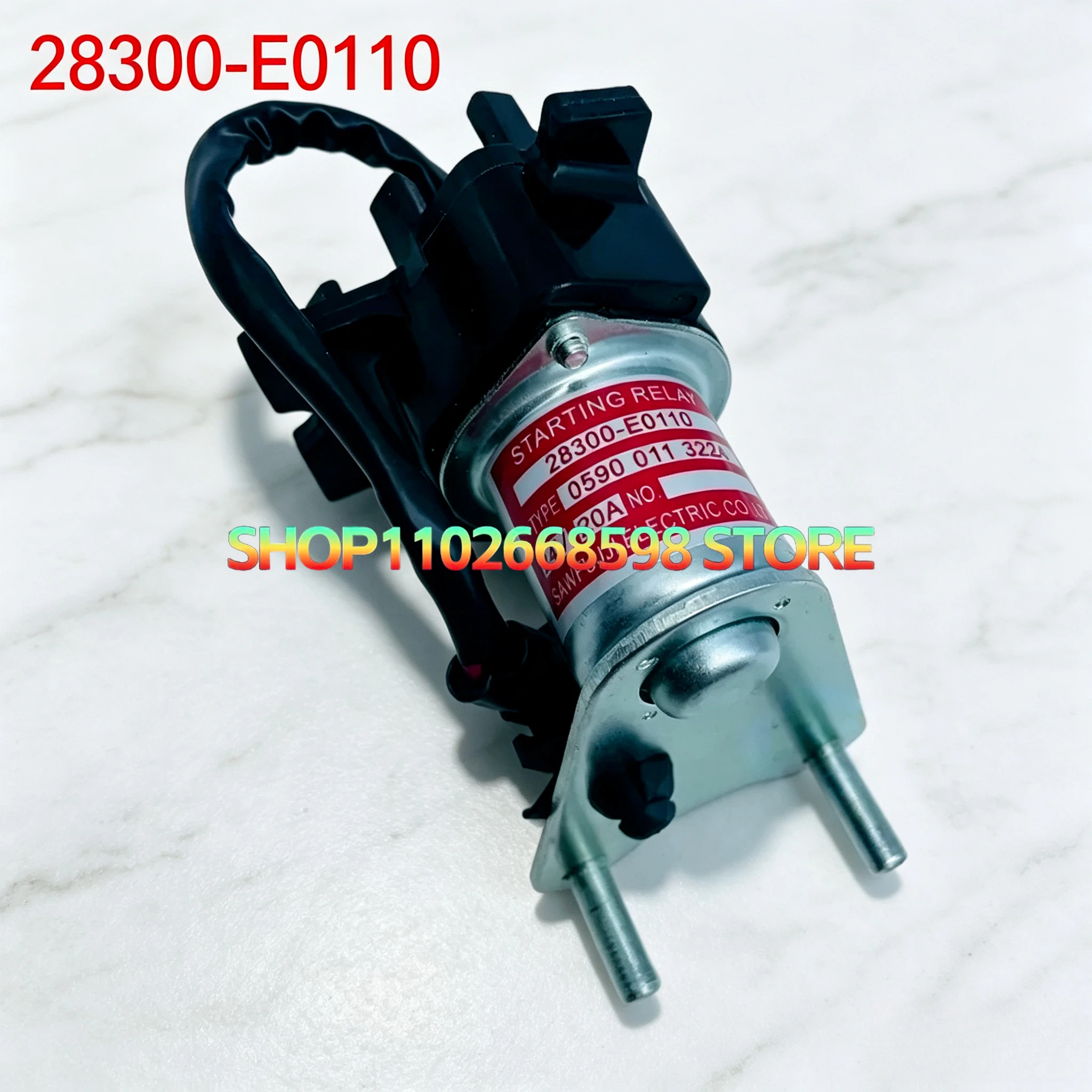 28300-E0110 SK  Excavator SK200 250 350-8 Super 8 Start Preheating Relay, High Quality