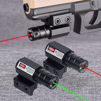 Tactical Red Dot Laser Pointer Sight Scope 11mm 20mm Adjustable Picatinny Rail Mount Rifle Pistol Glock 17 Airsoft Weapons Laser