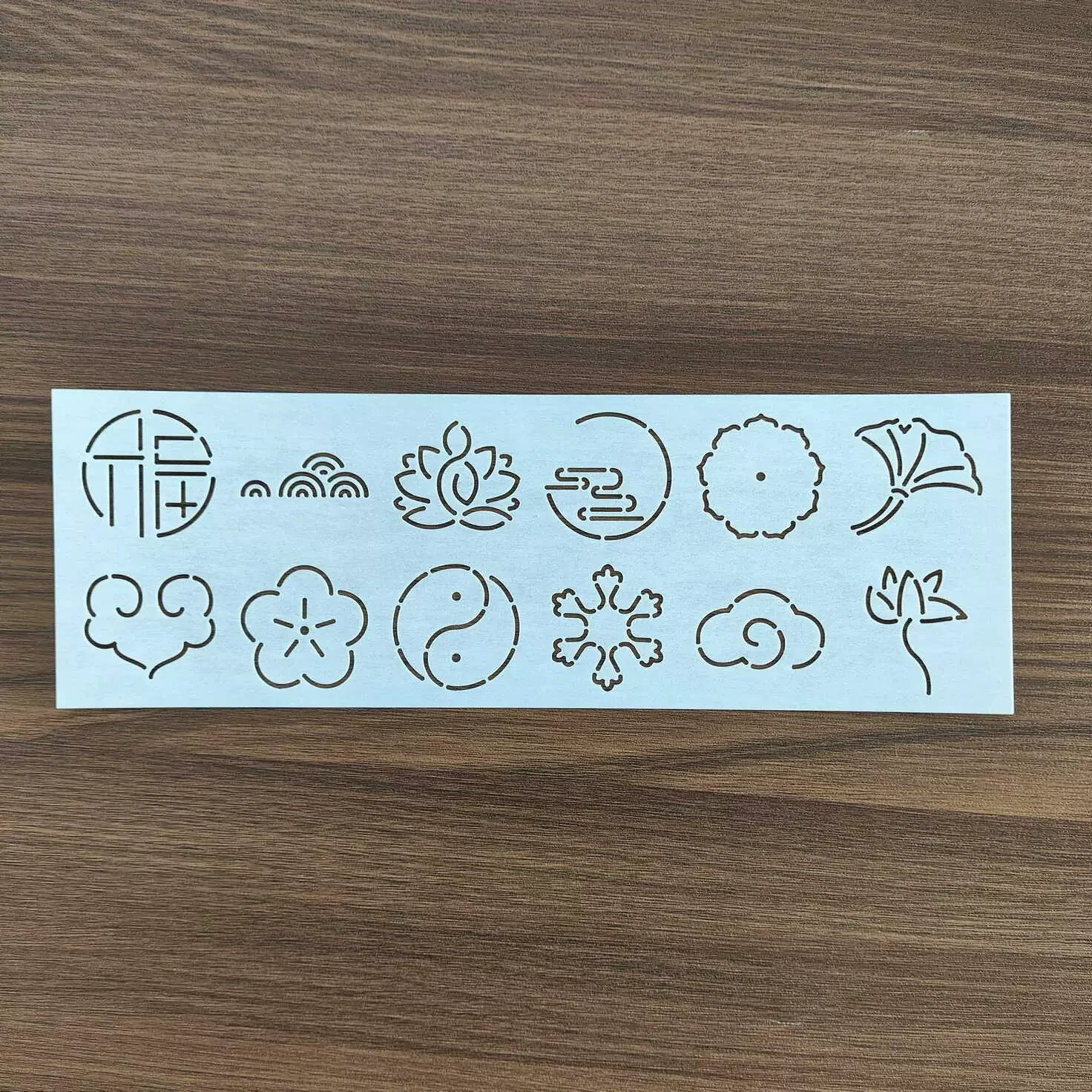 Sashiko Stencils Reusable PET formwork for Embroidery,coaster Decor,Fabric Drawing tool,3.5cm mix pattern Quilting Templates