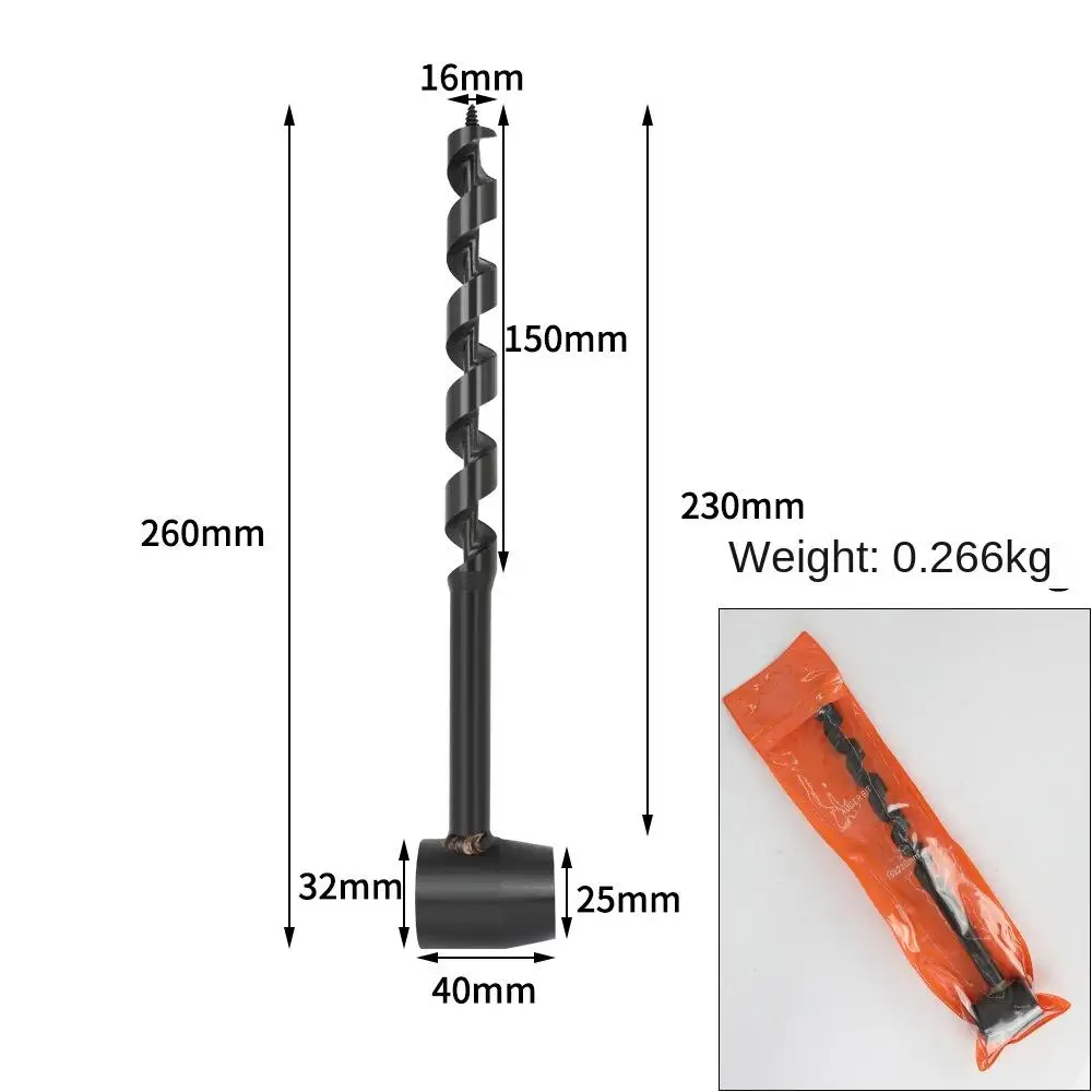 ギアツール マニュアルオーガー 木工ドリルビット 手動穴あけ器 サバイバルドリルオーガー ハンドドリルオーガー ドリルビット 木工パンチツール