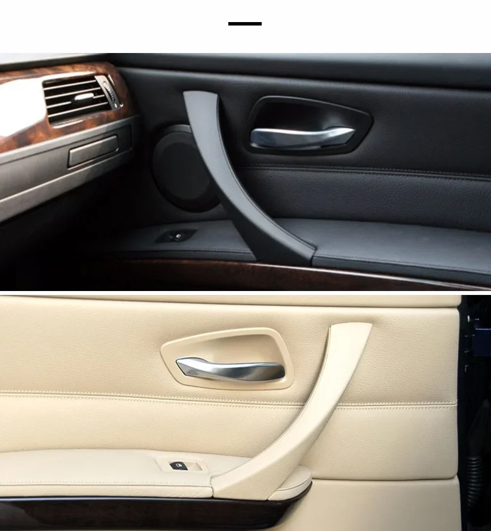 Links Rechts Auto Innen Türgriffe Abdeckung Trim Für BMW 3er E90 E91 E92 E93 2005-2012 316 318 320 325 328i – Detail 6