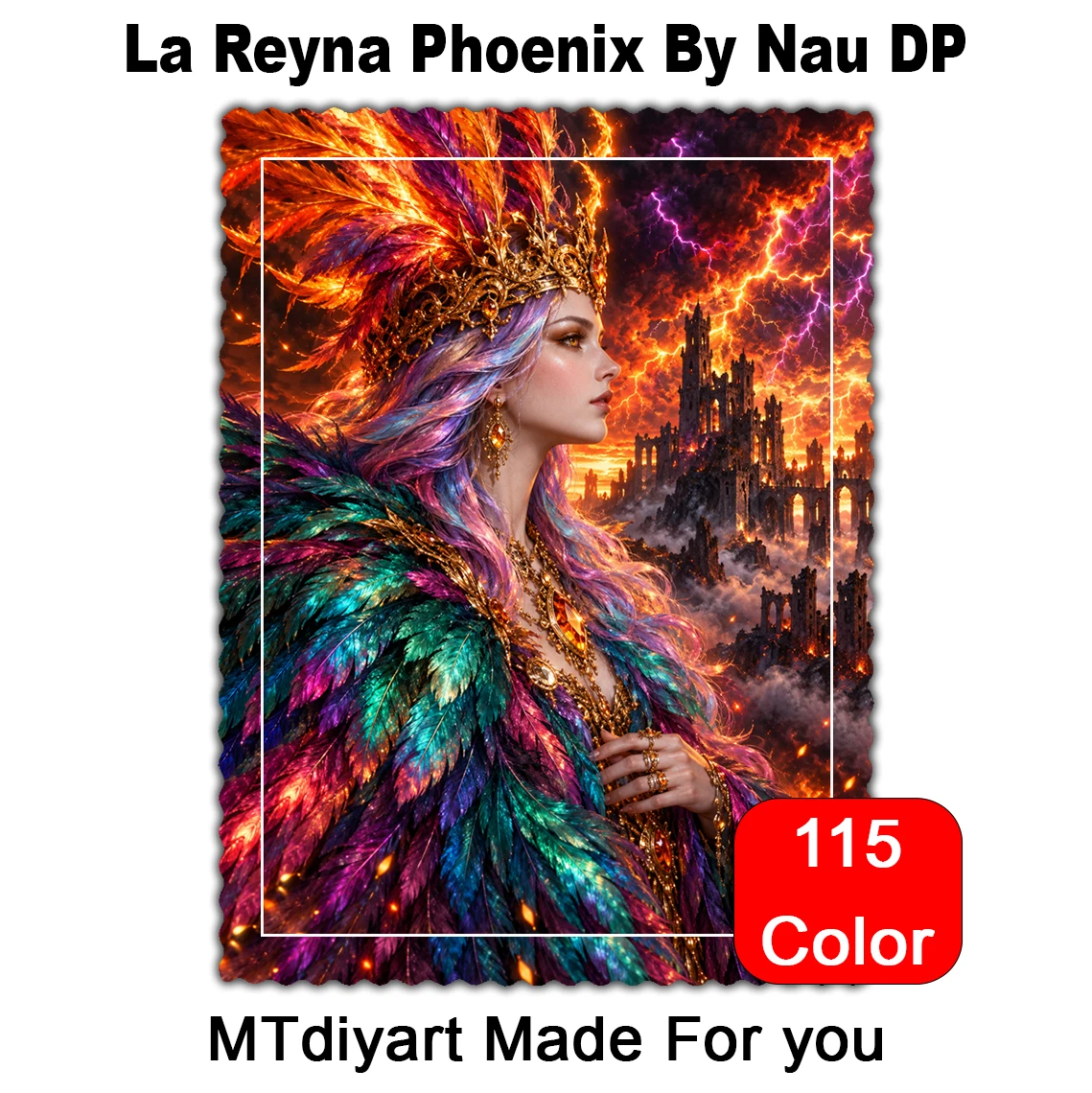 La Reyna Phoenix By Nau DP 115 Colors 50x70 70x100 Diamond Painting - AliExpress 15