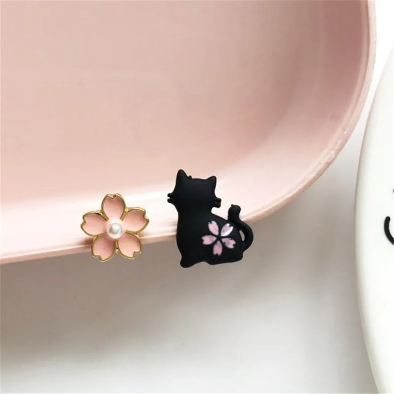 2023 Neue Lustige Kleine Schwarze Katzen-Ohrringe für Frauen, Modische Niedliche Tier-Ohrstecker, Mode-Party-Schmuck, Geschenke, Großhandel – Detail 38