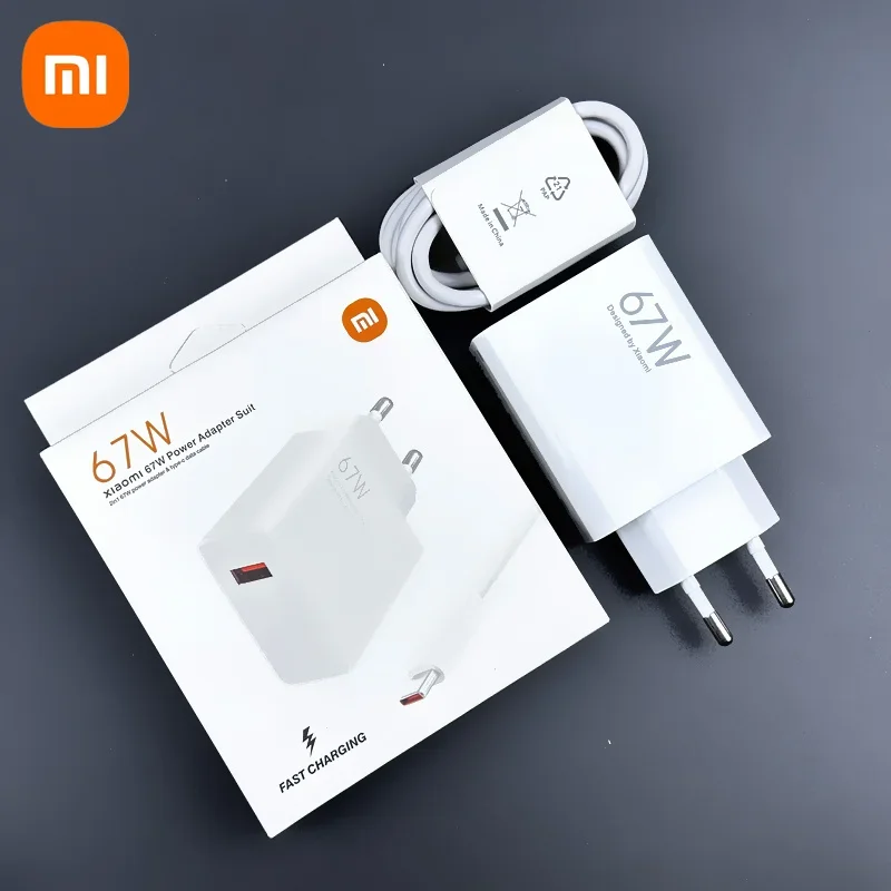 Xiaomi-Carregador de parede original com cabo tipo C, Mi 67 W, UE, EUA, Redmi K50, Poco, Blackshark 3 Pro, Mi 12, 11, Ultra