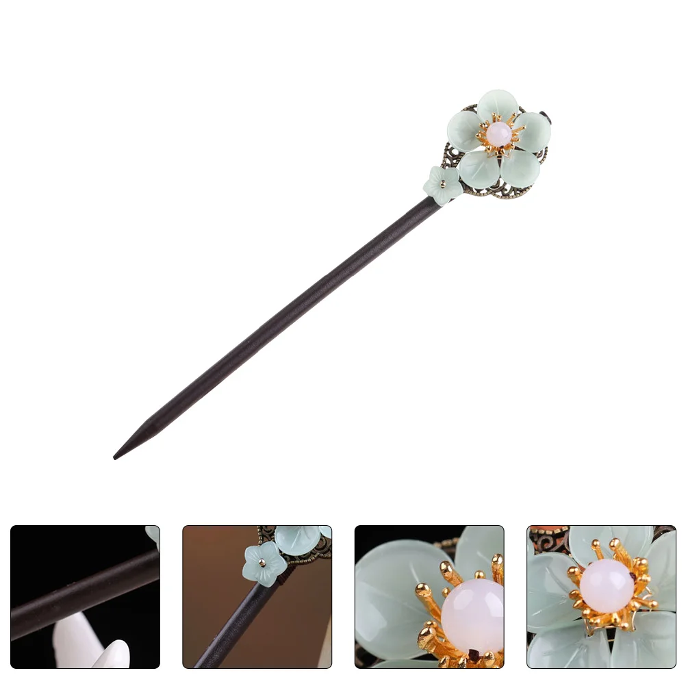 

Wooden Retro Hairpin Accessories Traditional Chinese Style Delicate Vintage Simple Design Women Creative for Family