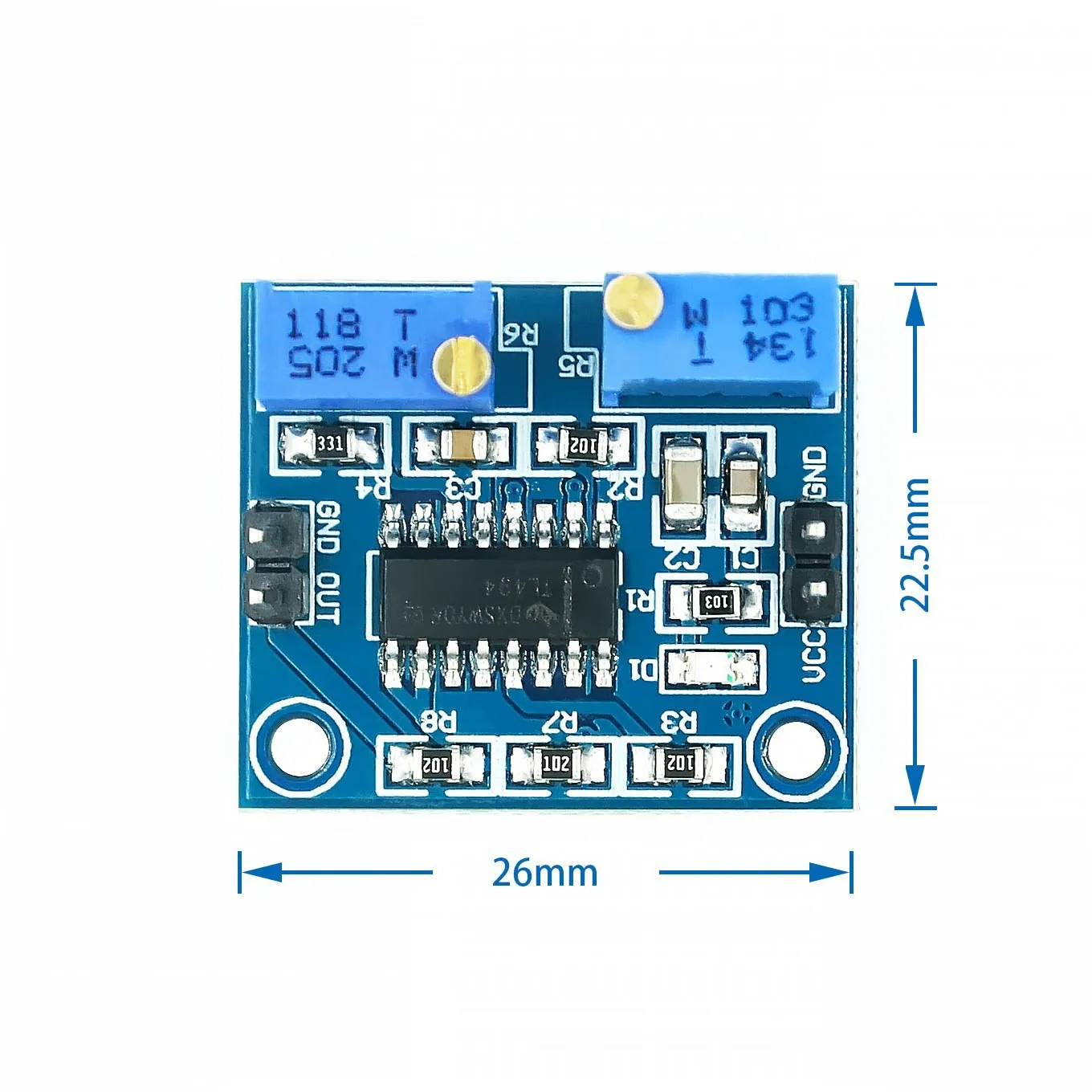 1PCS TL494 PWM Controller Module Adjustable 5V Frequency 500-100kHz 250mA