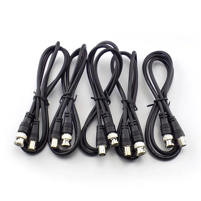 1m BNC-Adapter kabel von Buchse zu Stecker für CCTV-Kamera BNC-Anschluss Verlängerung kabel Koaxial leitung Kamera Zubehör D6