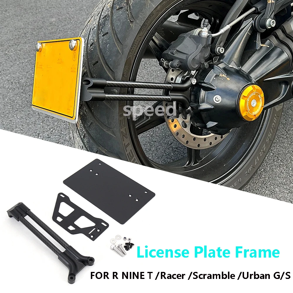 

New Motorcycle Rear License Plate Holder Frame Bracket For BMW R9T Pure RNINET R NINE T NINET Scramble Racer R NineT Urban G/S