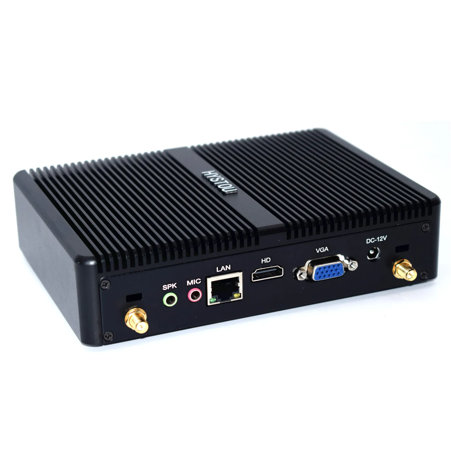 Hystou-Mini PC de jeu industriel sans ventilateur, ordinateur de bureau Windows 10 Pro, Celeron J1900, HDMI, VGA, Wi-Fi