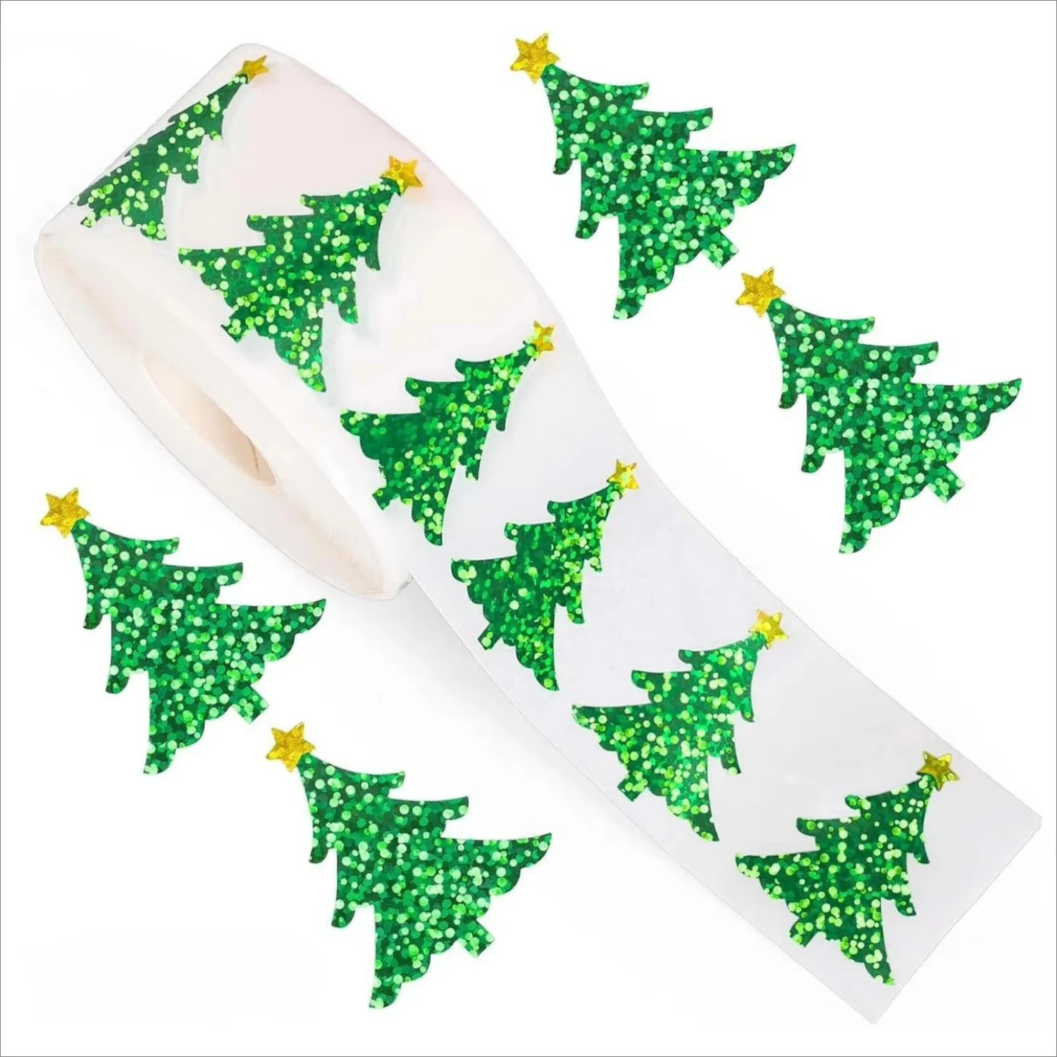 500-1500PCS Christmas Tree Gift Sealing Stickers Hat Snowflake Santa Mail Festival Party Decorations Tags Toys For Kids Sticker