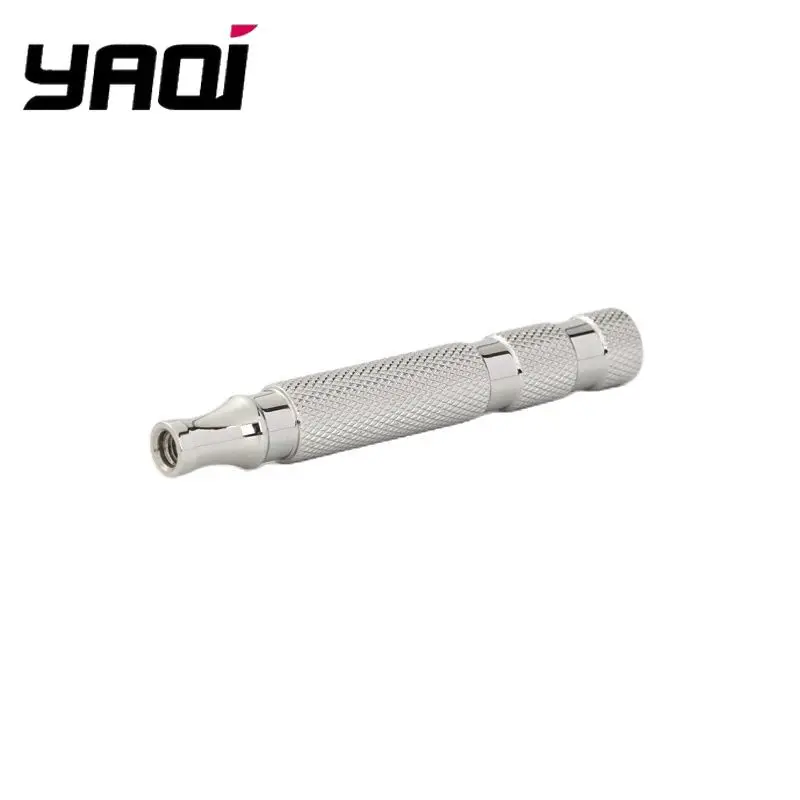 YAQI Polished 303 Stainless Steel Safety Razor Handle for Men - Smooth Shaving Experience