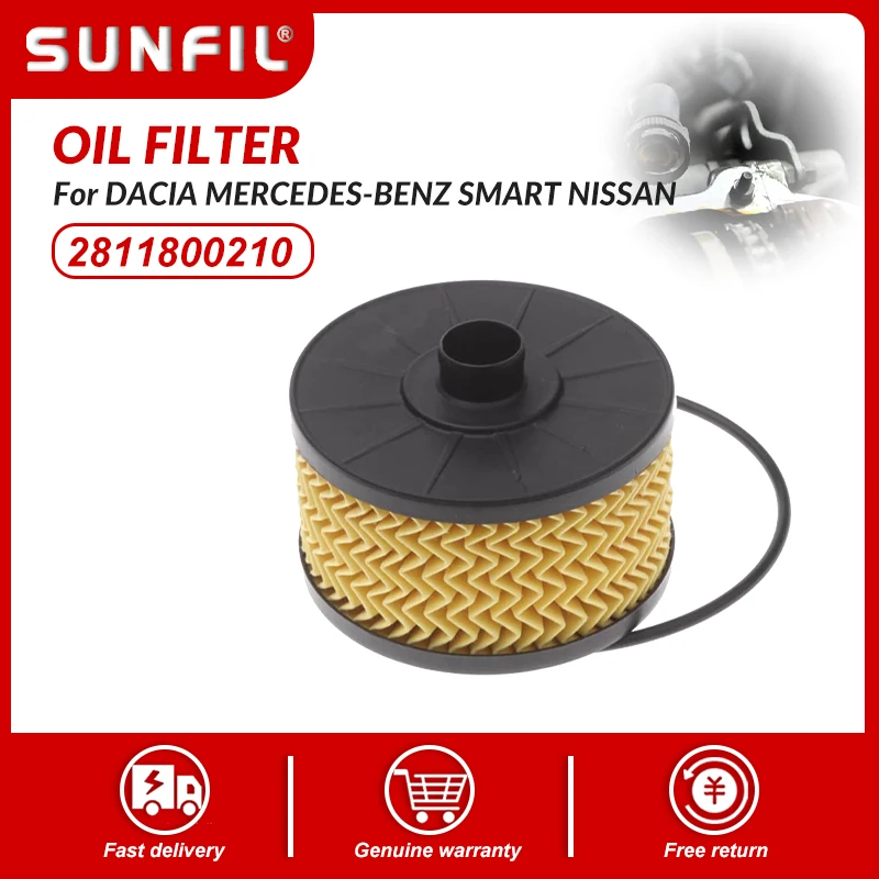 

2811800210 2001800009 1520900Q0F Oil Filter for DACIA MERCEDES-BENZ SMART NISSAN