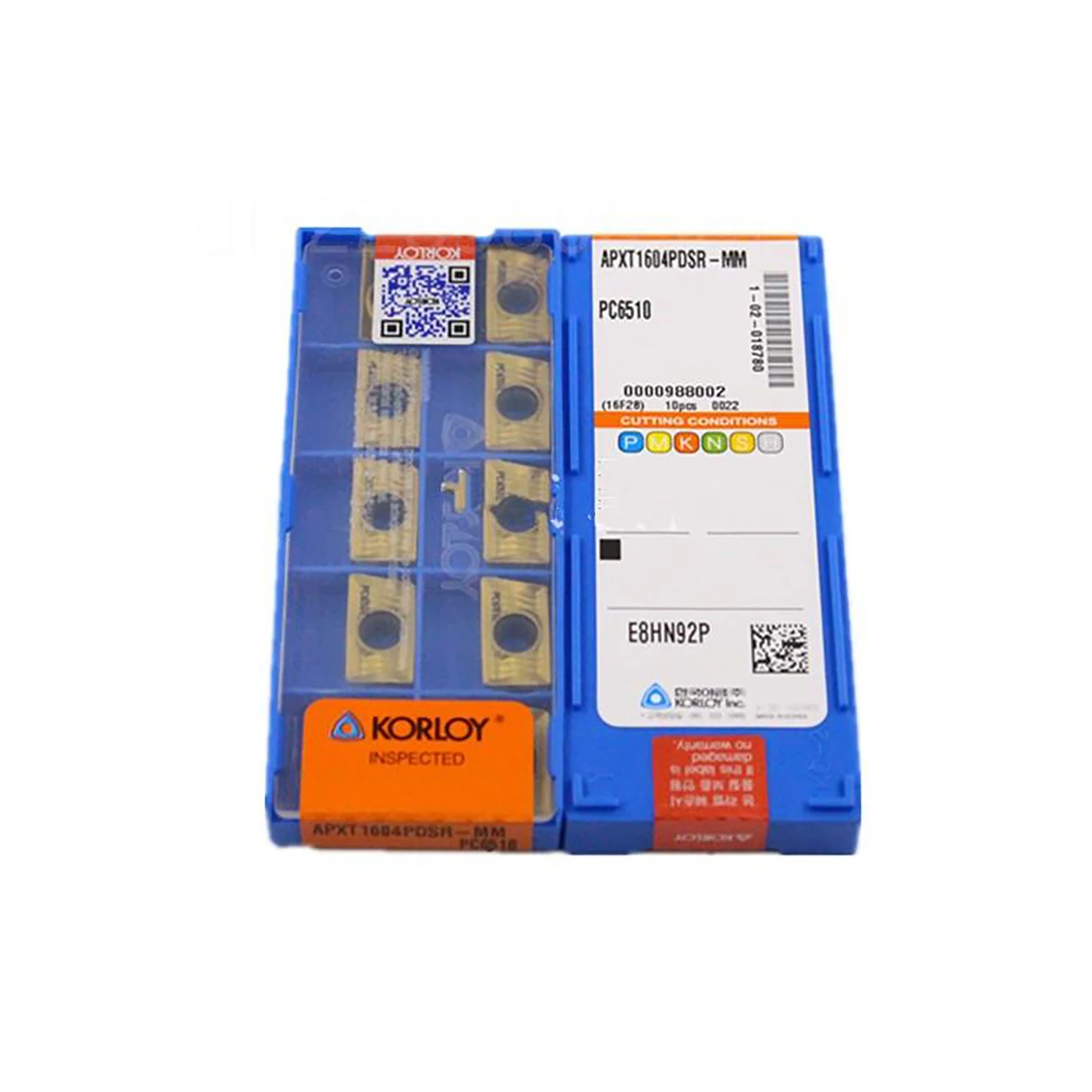 

Korloy Original APXT APXT1604 PDSR MM APXT1604PDSR-MM PC6510 Milling Insert