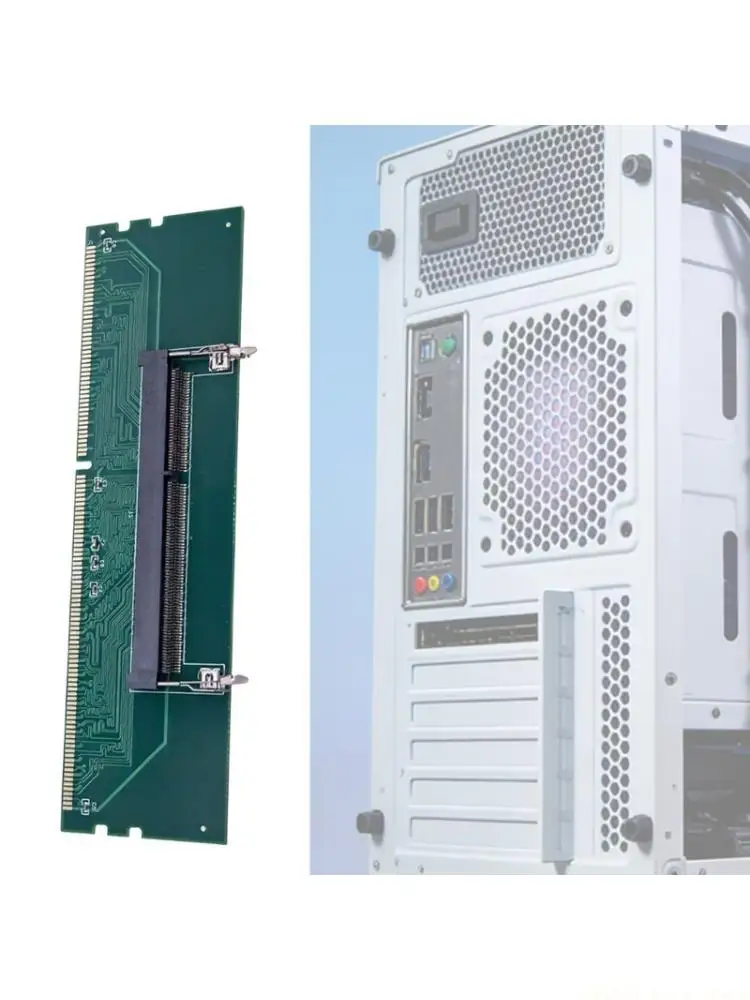 A2BE Laptop to Desktop Adapter Card DDR3/DDR4/DDR5 Memory Connector Memory SO-DIMM To DIMM Computer Converters