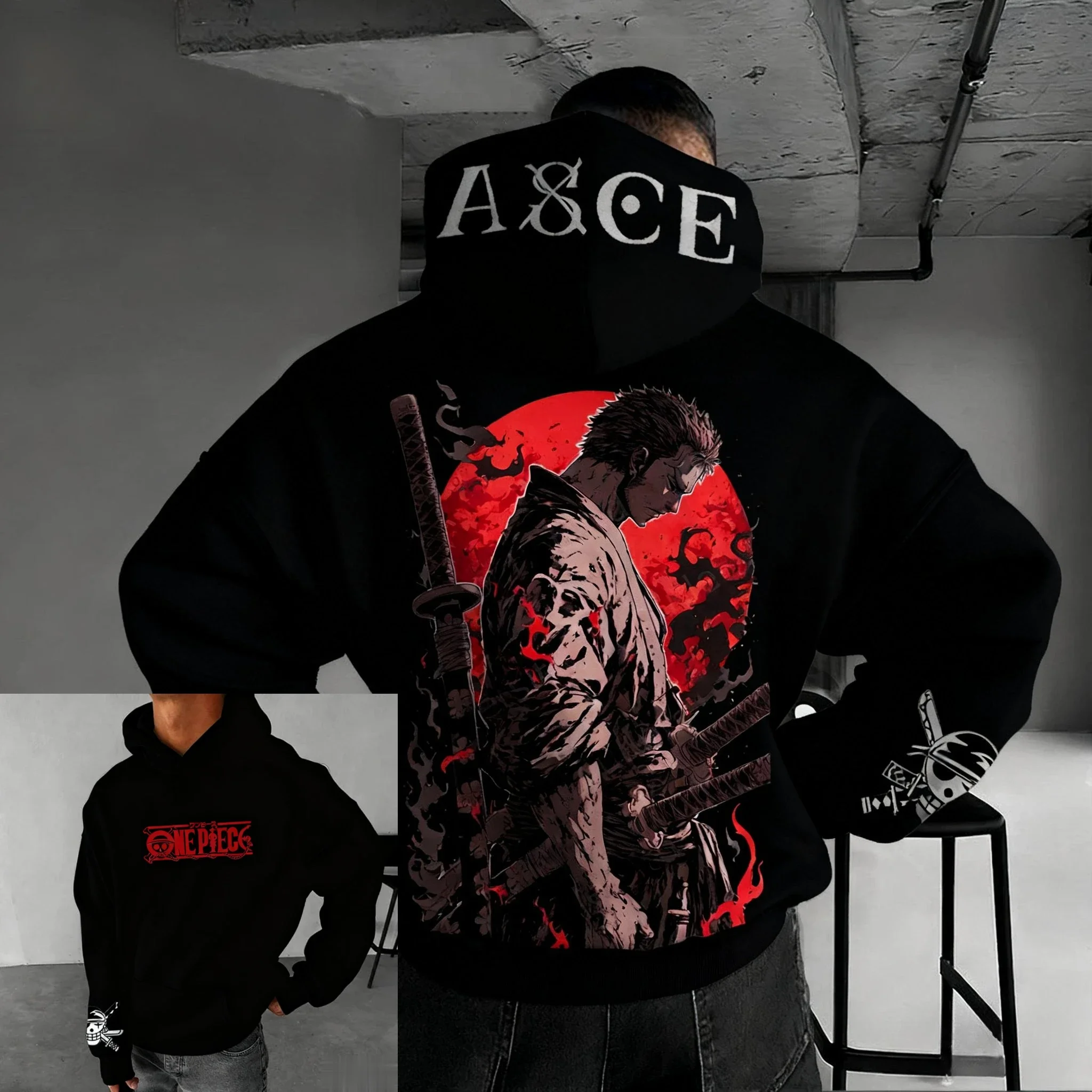 قطعة واحدة زورو 2026 جديد حار أنيمي طباعة هوديي المرأة الجديدة ربيع الخريف عادية تأثيري سترة البلوز البلوز بلوزات على الموضة #2