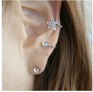New Fashion Jewelry Rhinestone Earrings Gift  For Women Girls Beautiful Gift Wholesale
