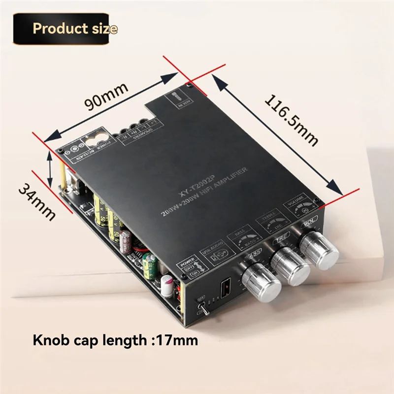 JABS-T2002P 200Wx2 بلوتوث مكبر كهربائي رقمي مجلس TPA3223 مكبر للصوت مجلس مضخم الصوت مسرح الصوت ستيريو أمبير مجلس