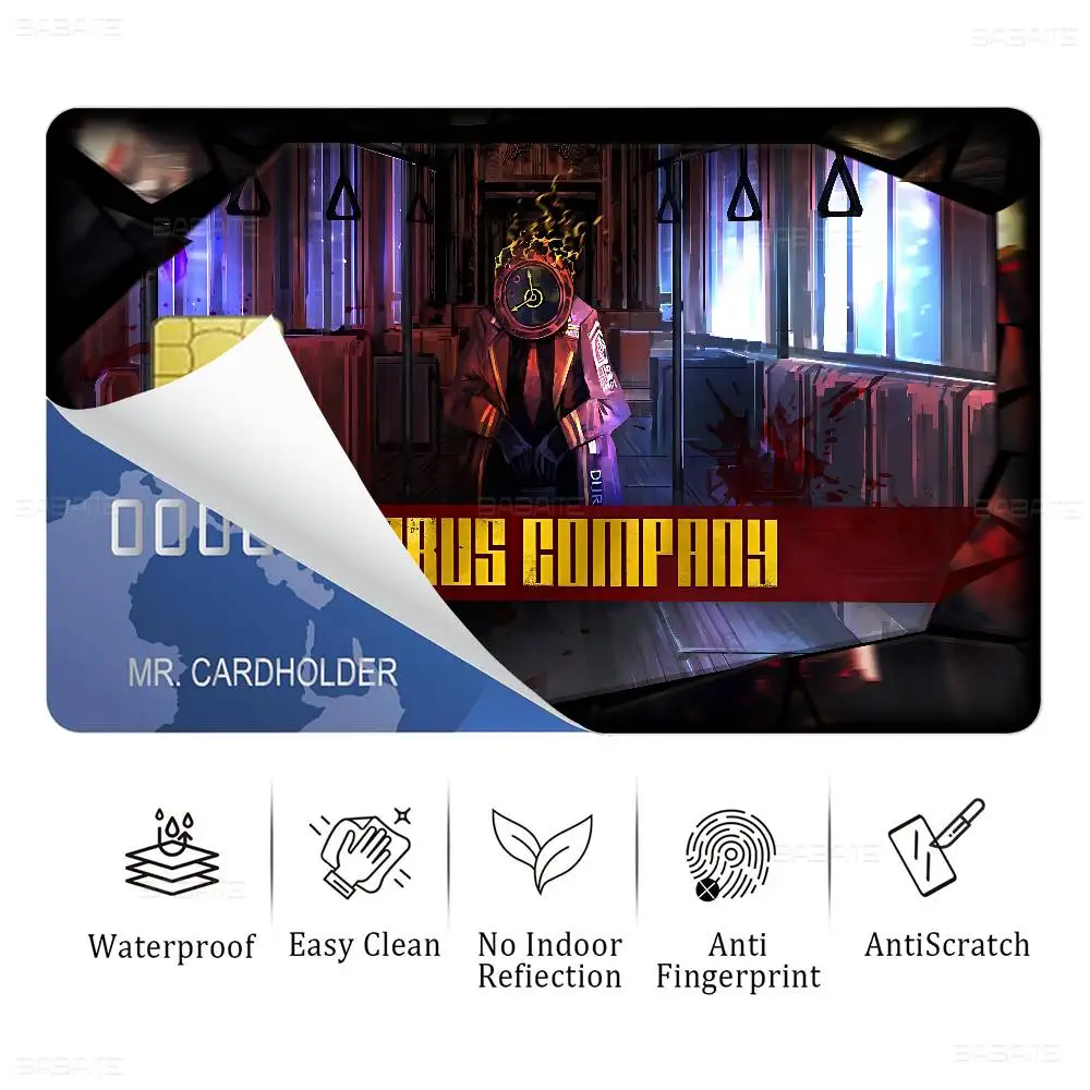 L-Limbus Company Gra 100% Gorąca Wyprzedaż Anime Karta Kredytowa Debetowa Bankowa Karta Autobusowa Naklejka na Telefon