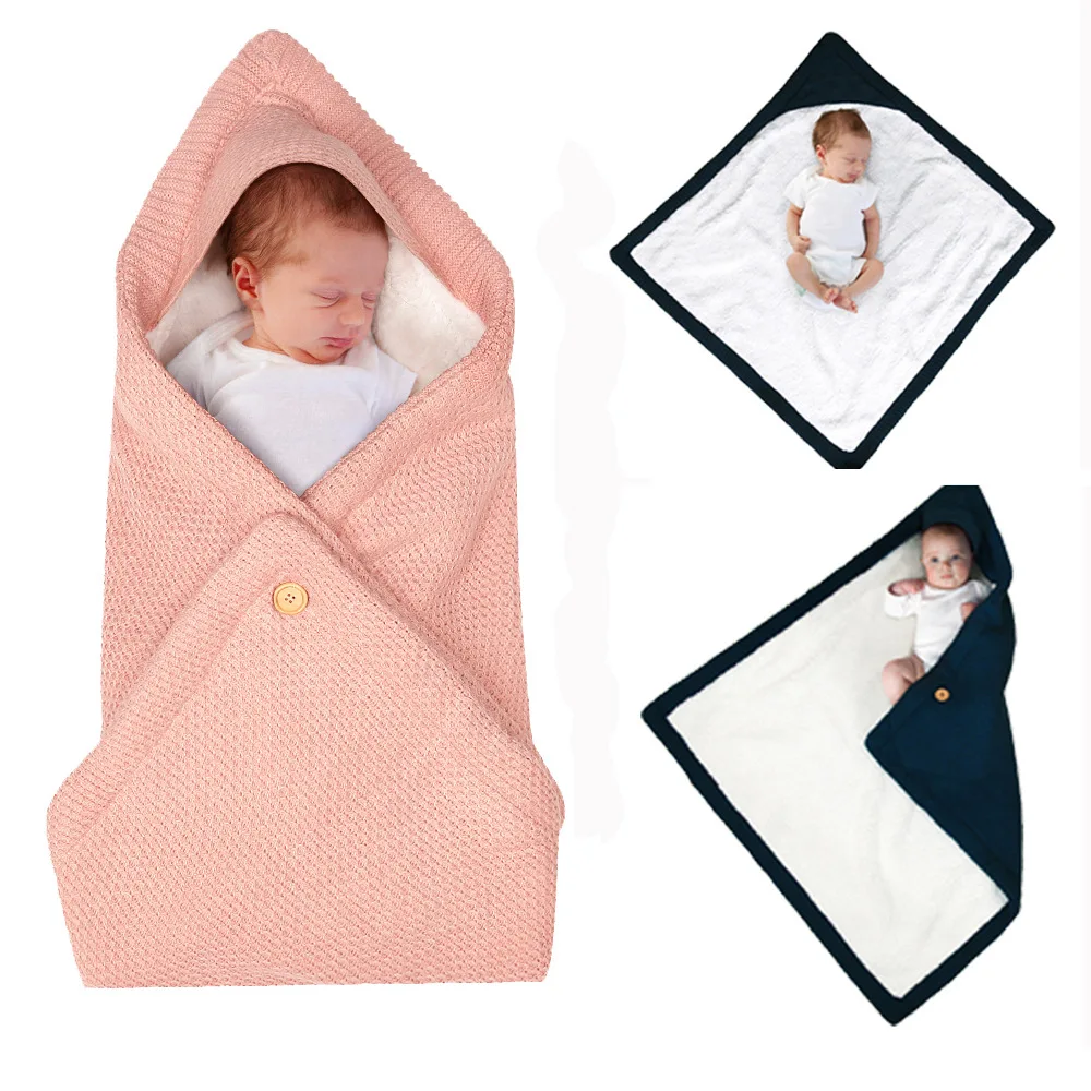 Winter Newborn Baby Sleeping Bag Warm Blanket Cotton Infant Boys Girls Clothes Nursery Wrap Swaddle Bebe Baby Stroller Blanket