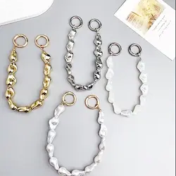 Sostituzione della catena del telefono con perle irregolari Hardware durevole catene per borse con perline fai da te maniglia per borsa Hardware
